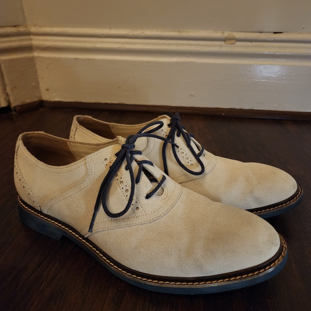 White Suede Cole Haan Men's Summer Shoe (10.5)